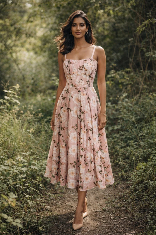 BRIGITTE FLORAL MIDI