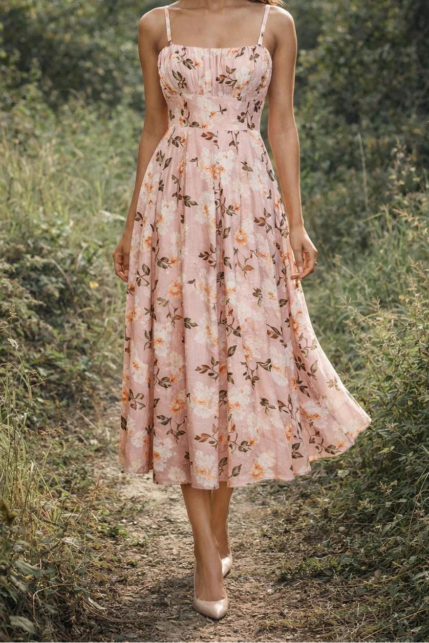 BRIGITTE FLORAL MIDI