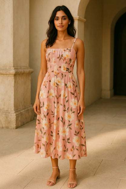 BRIGITTE FLORAL MIDI