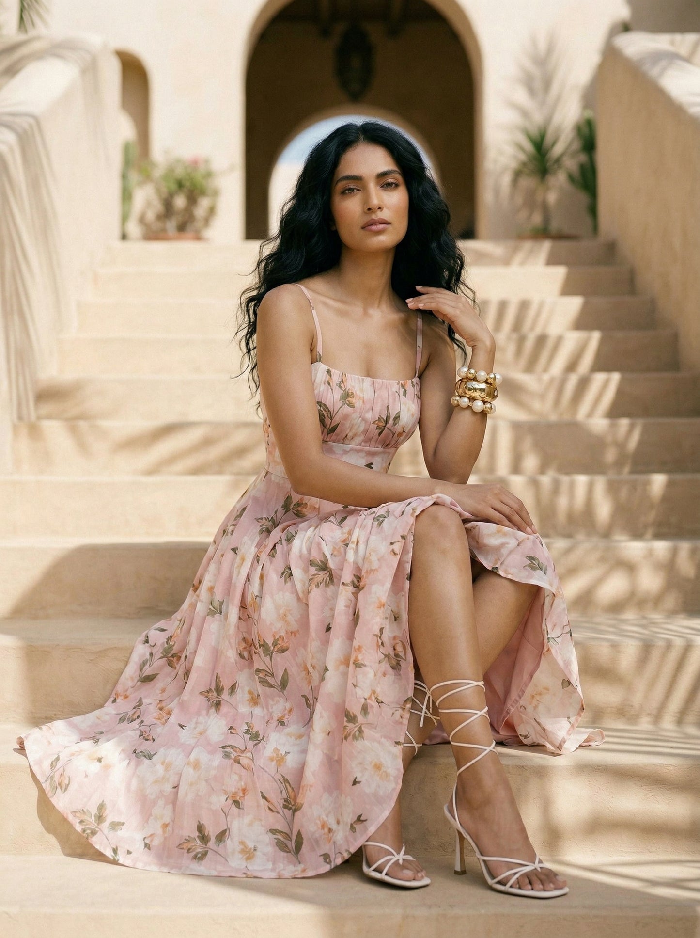 BRIGITTE FLORAL MIDI