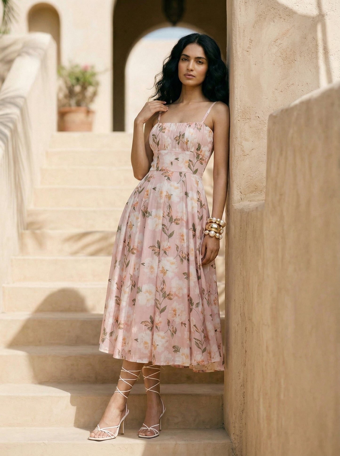 BRIGITTE FLORAL MIDI