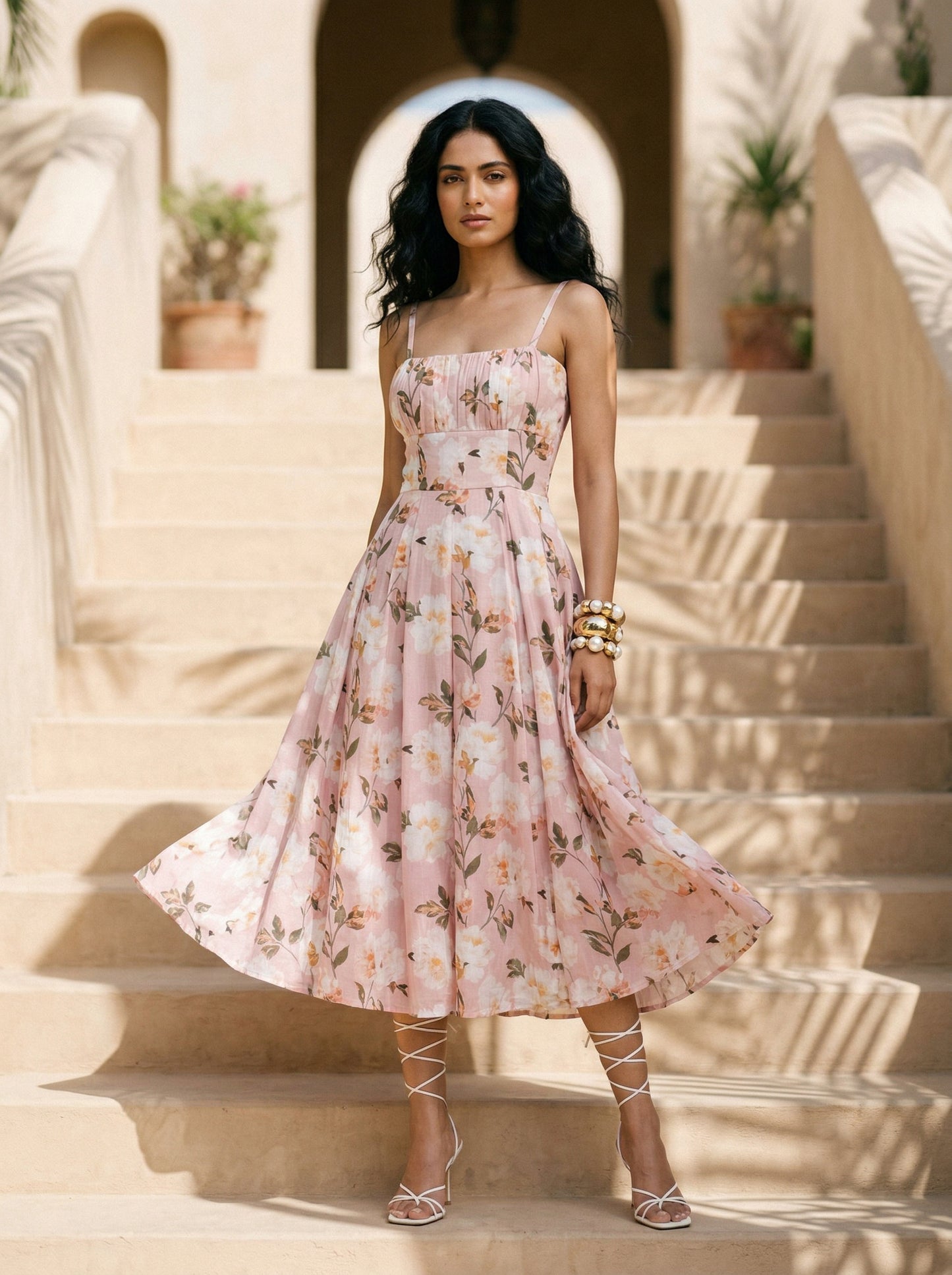 BRIGITTE FLORAL MIDI