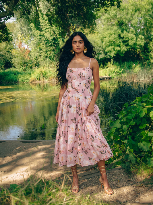 BRIGITTE FLORAL MIDI