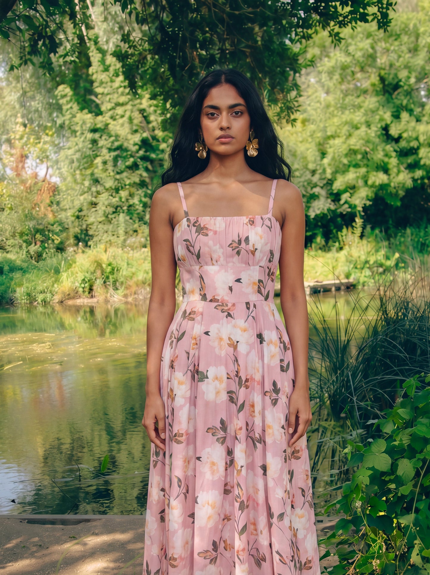 BRIGITTE FLORAL MIDI