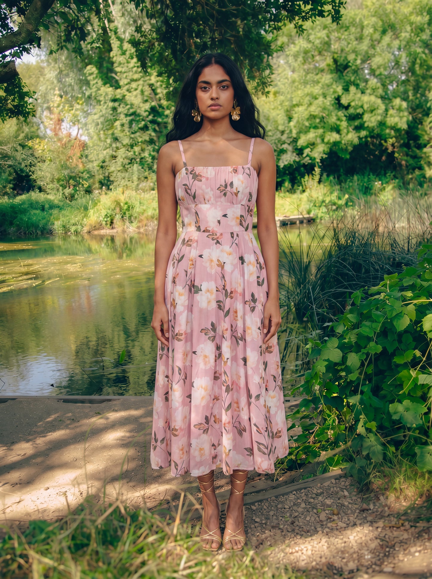 BRIGITTE FLORAL MIDI